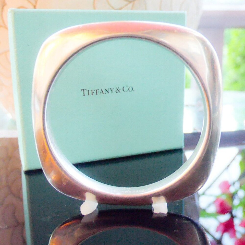 Tiffany & Co. Silver Square Bangle - Picture 8 of 12